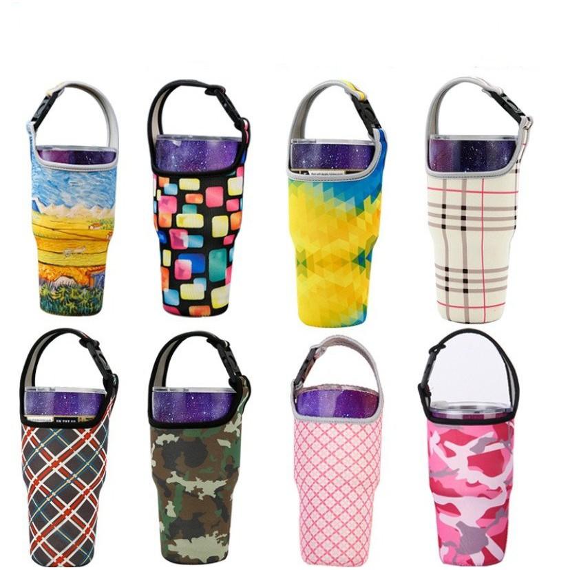 Túi vải yeti 900ml treo ly giữ nhiệt lớn có quai xách mang đi đa năng - họa tiết đẹp cute cho nữ