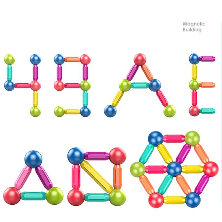 Đồ Chơi Xếp Hình Nam Châm Magnetic Stick Cho Bé 1,2,3 Tuổi Thông Minh Đồ Chơi Ghép Hình Trẻ Em Sáng Tạo & Phát Triển