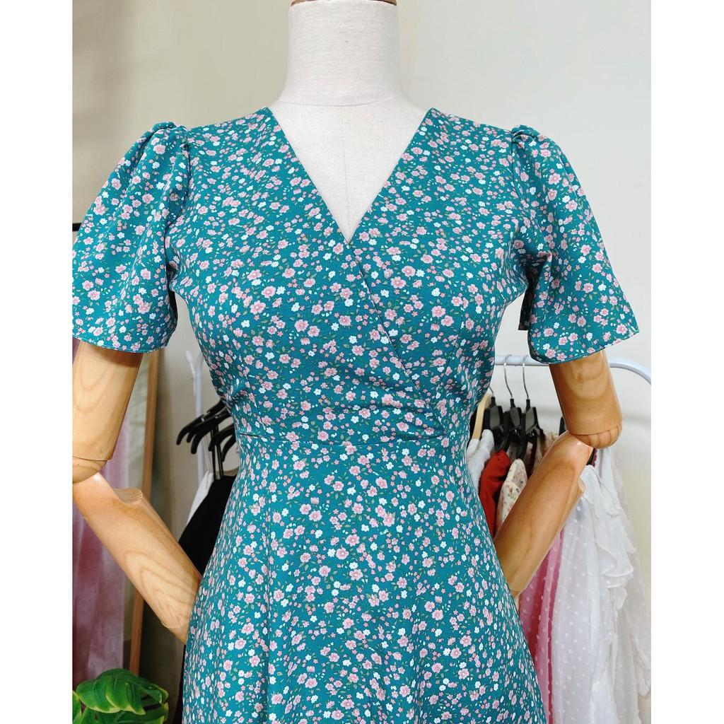 Đầm công sở bigsize hoa nhí Laluas