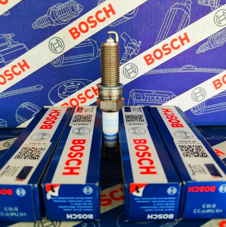 Bộ 04 Bugi Bosch Chân Ngắn (Platinum) FR7DPP30X Cho Mercedes BMW