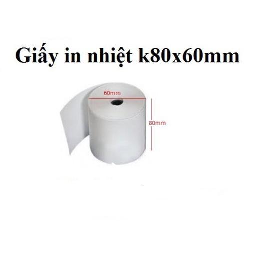 THÙNG 50 CUỘN GIẤY IN BILL K80x60 - GIẤY IN HÓA ĐƠN 80MM / GIẤY IN NHIỆT K80 (TEM XANH)