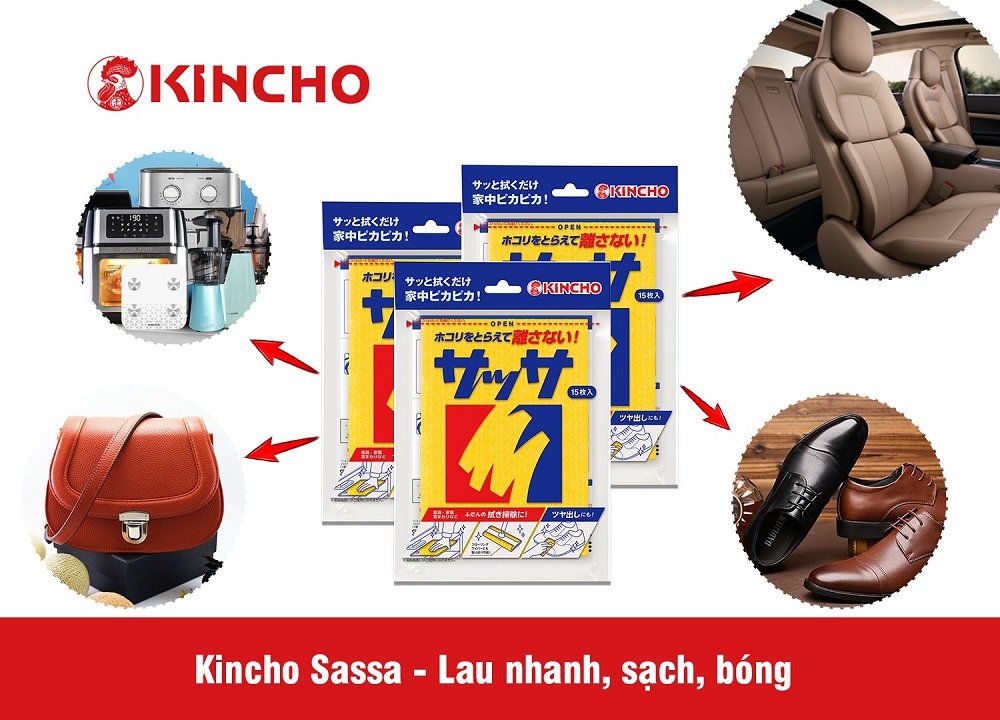 TẤM LAU ĐA NĂNG KINCHO SASSA (15 TỜ/GÓI)