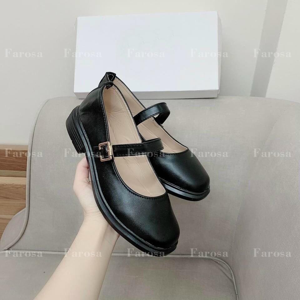 Giày marry janes nữ FAROSA quai cài đế 2cm chất da mềm lên chân cực êm mã M26