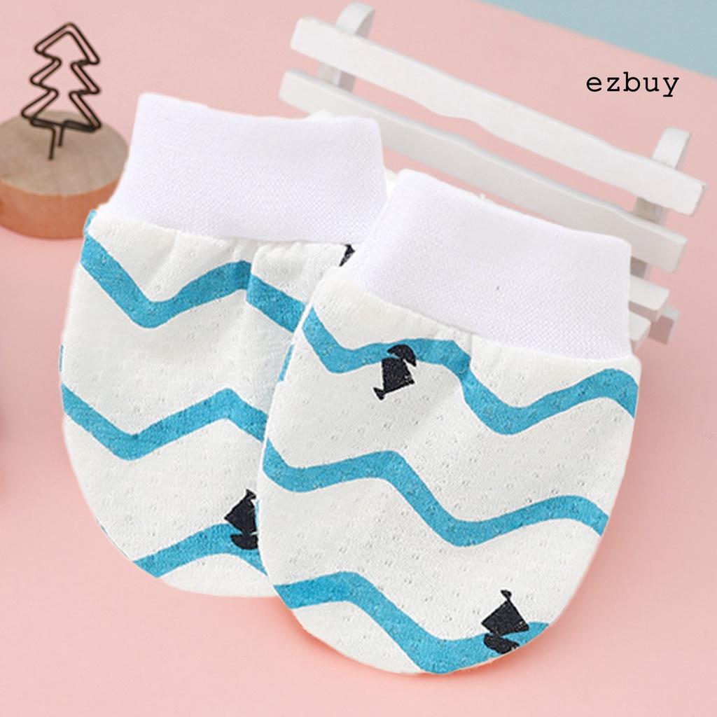 Vớ cotton bảo vệ tay chống trầy xước cho bé sơ sinh