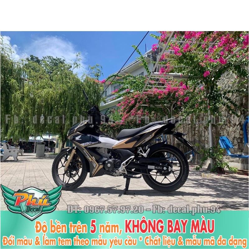 Tem rời Winner X đen nhám chỉ vàng đồng mẫu mới -1