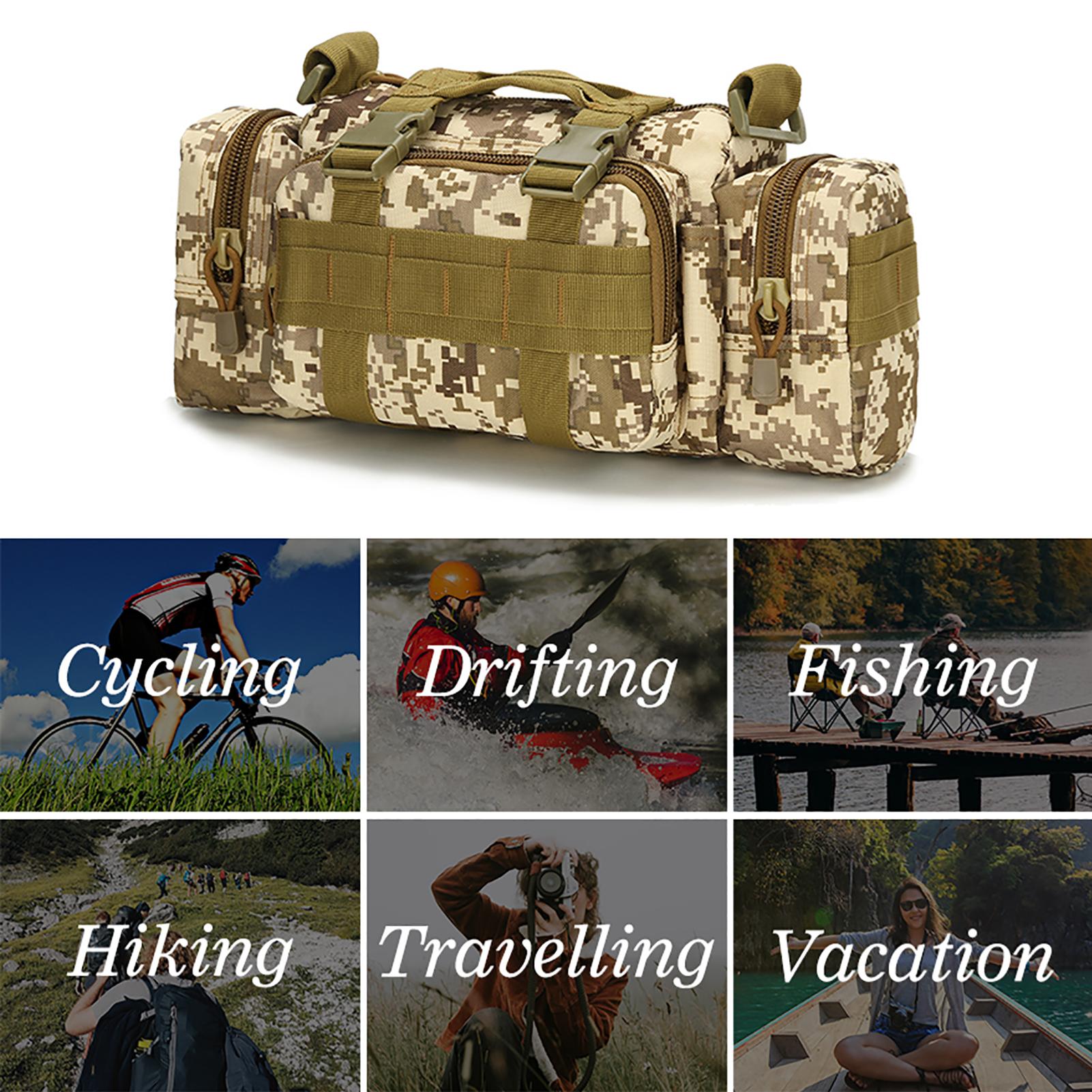 Túi đeo vai thể thao đa năng chất liệu vải oxford chống mài mòn, thiết ké kiểu ngụy trang