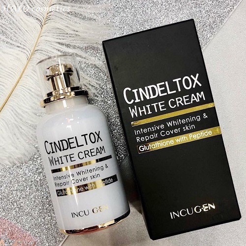 Kem dưỡng trắng da Cindel Tox white cream thể tích 50ml ,giúp trẻ hóa da , tăng độ ẩm ,bổ sung collagen cải thiện làn da lão hóa giúp da sáng hơn