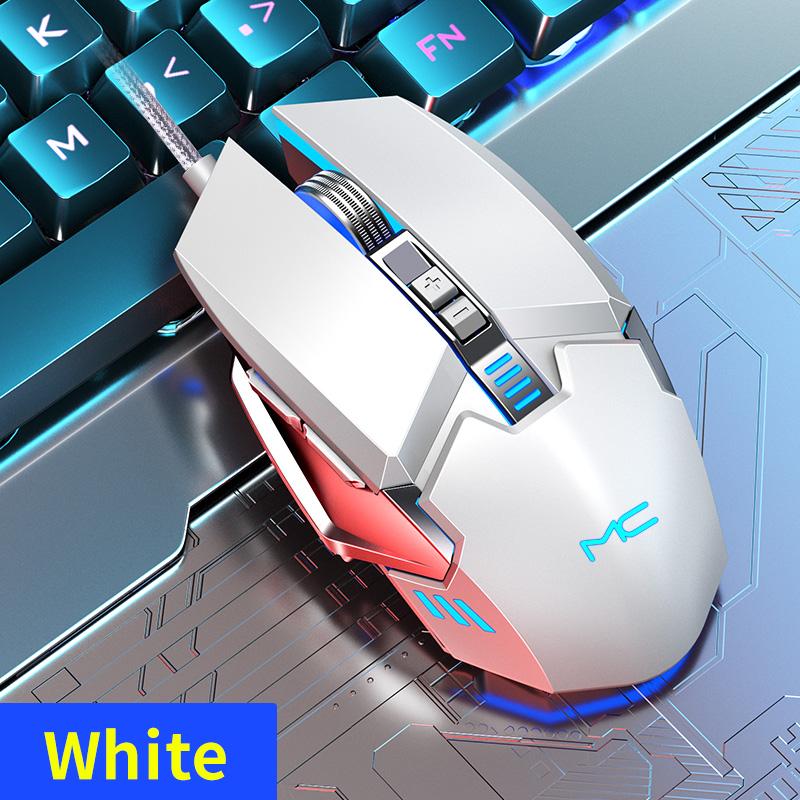 MC MS329 2400DPI Có Dây Cơ Chơi Game Chuột Văn Phòng USB Máy Tính Biến 4 Màu Chiếu Sáng Hiệu Quả