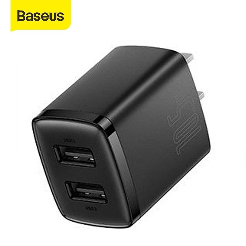 Củ Sạc Đa Năng 2 Cổng Sạc Baseus Compact Charger 10.5W- Hàng Nhập Khẩu