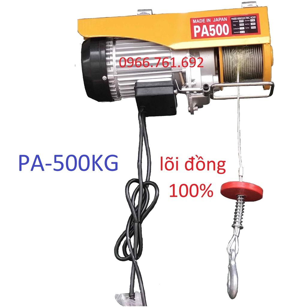 Máy tời điện PA500 cáp dài 30m