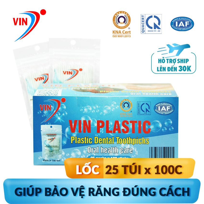 Tăm nha khoa (Lốc 25 túi x túi 100 cái)