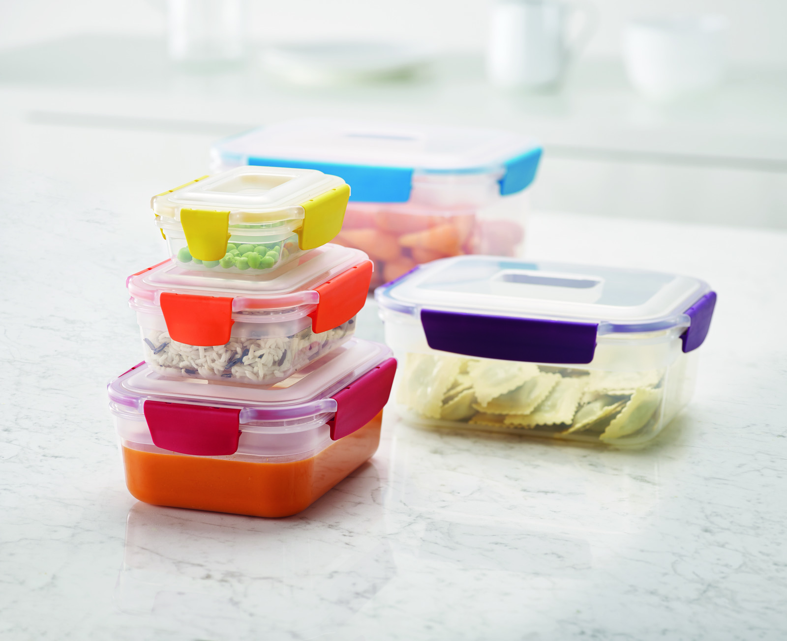 Bộ hộp đựng thực phẩm cao cấp 5 món Joseph Joseph 810813 - Nest Lock 5-piece Multi-size Container Set