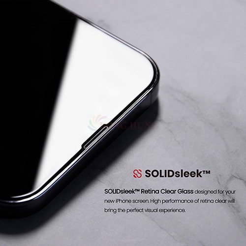 Dán màn hình cường lực Full viền Zeelot SOLIDsleek cho iPhone 13 Series  - Hàng chính hãng