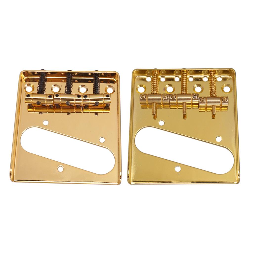 3 String Guitar Bridge for TL Electric Bass Parts Accessory Golden Spring