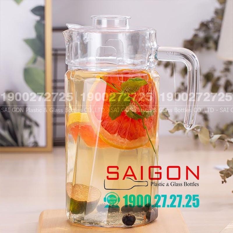 Bình Thủy Tinh xoáy 1800ml