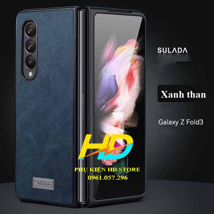 Ốp Lưng Da Dành Cho Samsung Galaxy Z Fold4 5G Chính Hãng SULADA Sang Trọng, Quý Phái - Hàng Chính Hãng