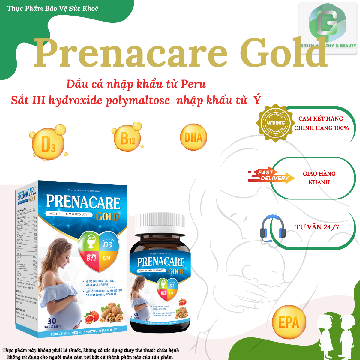 TPBVSK: PRENACARE GOLD - Viên bổ bầu cho PNCT&CCB