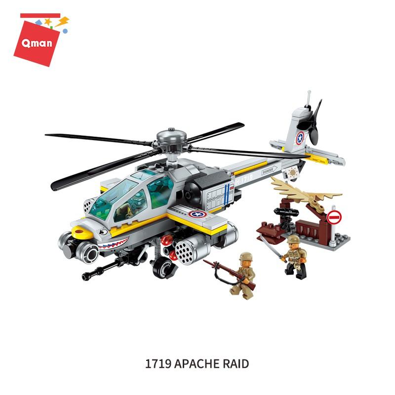 Đồ chơi xếp hình cho bé trai Chiến cơ Qman 1719