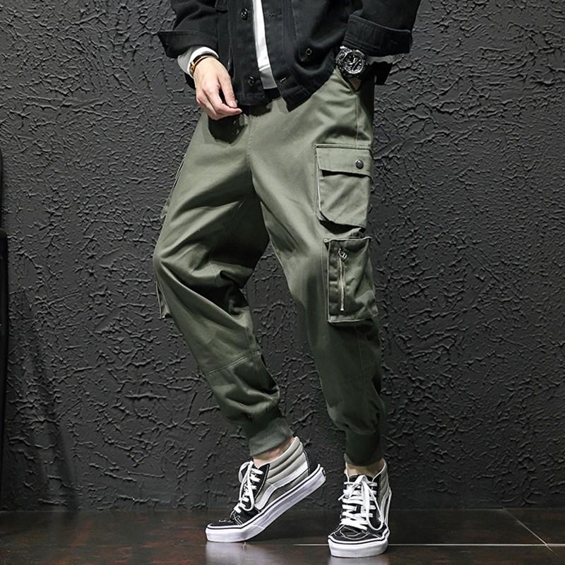 Quần jogger kaki nam kiểu dáng basic phối túi hộp hiphop - QUAN SM027C2
