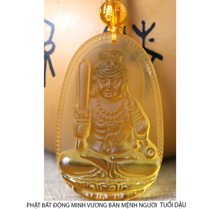 Chuỗi hạt dây chuyền vòng đeo cổ mặt phật bản mệnh người tuổi dậu - Phật Bất Động Minh Vương - Mang lại bình an may mắn tài lộc sức khỏe