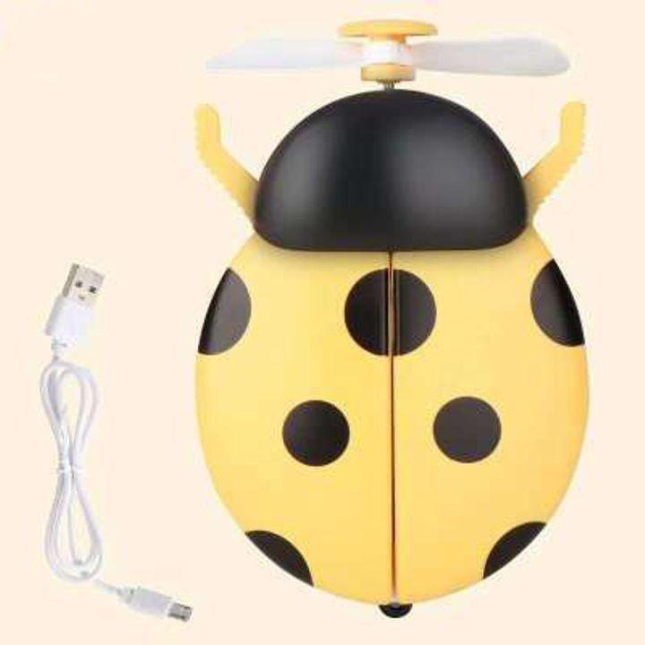 Quạt Sạc Điện USB Cầm tay 3 trong 1 Hình Bọ Cánh Cứng