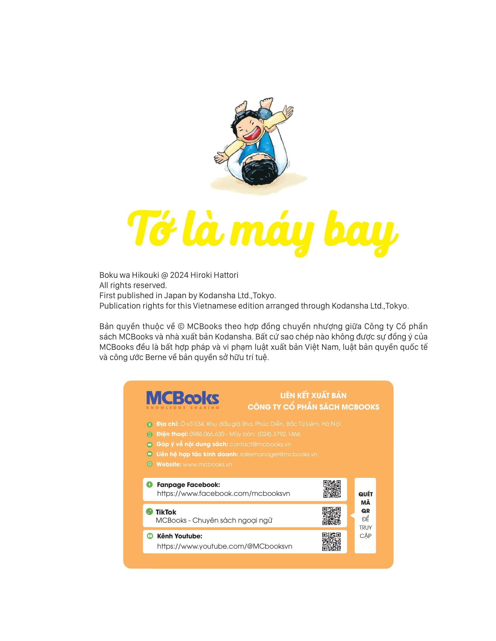 Sách - Ehon - Tớ Là Máy Bay