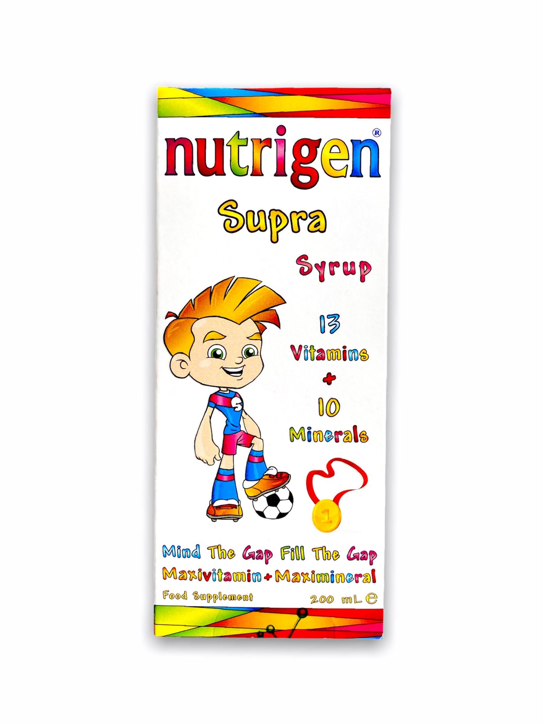 [MUA 1 TẶNG  1 XE ĐỒ CHƠI] KHI MUA 1 Nutrigen Supra Syrup - Siro Bổ Sung Dinh Dưỡng Và Vi Chất cho trẻ em