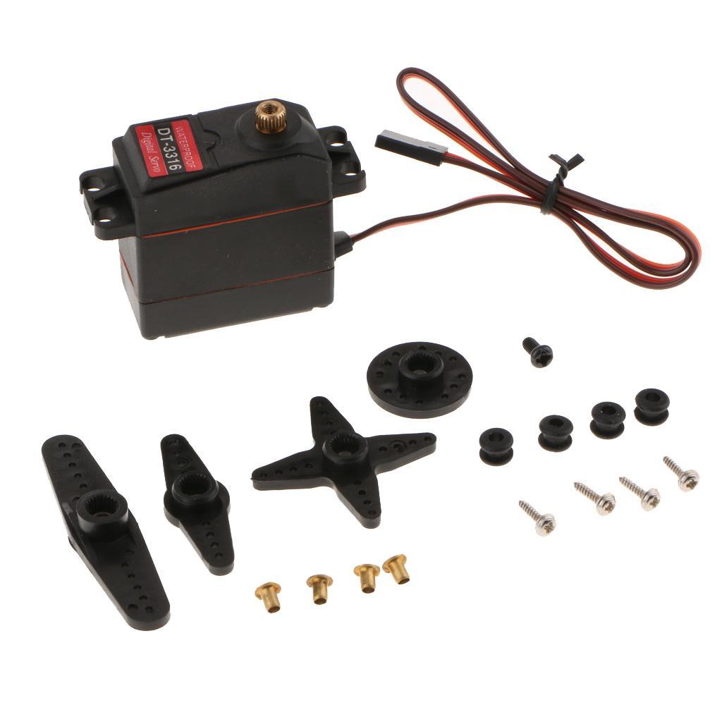 Waterproof DT-3316 20MG Digital Servo Metal Gear 15KG For RC Car Robot