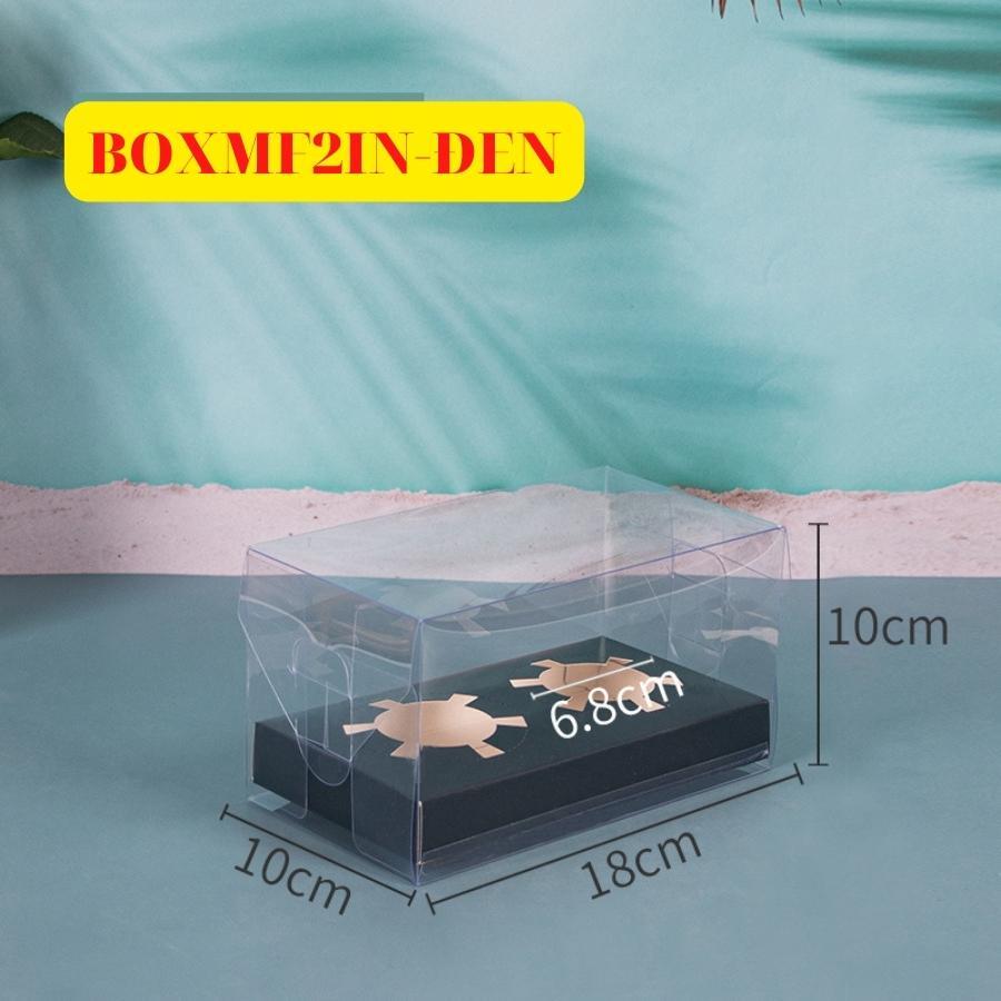 Hộp Đựng Bánh Cupcake Muffin 2 Bánh Trang Trí Trong Suốt Sang Trọng - BOXMF2IN