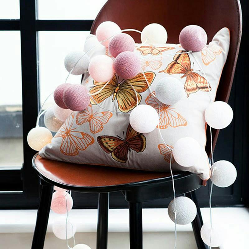 PVN9551 Bộ dây đèn 20 bóng led nháy trang trí hình quả bóng T2