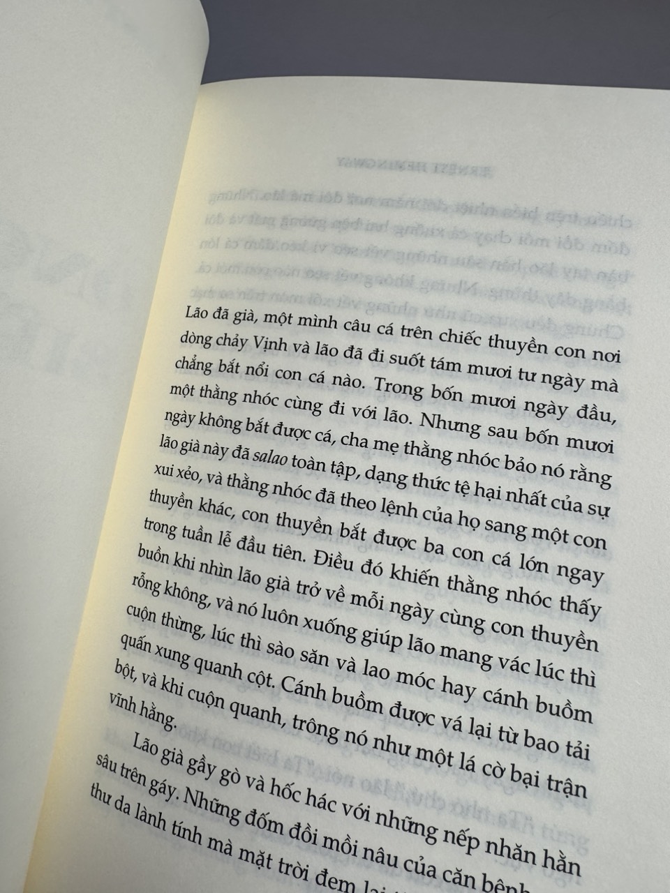 ÔNG GIÀ VÀ BIỂN CẢ - Ernest Hemingway - Hiền Trang dịch - Nhã Nam - Nhà xuất bản Văn Học.