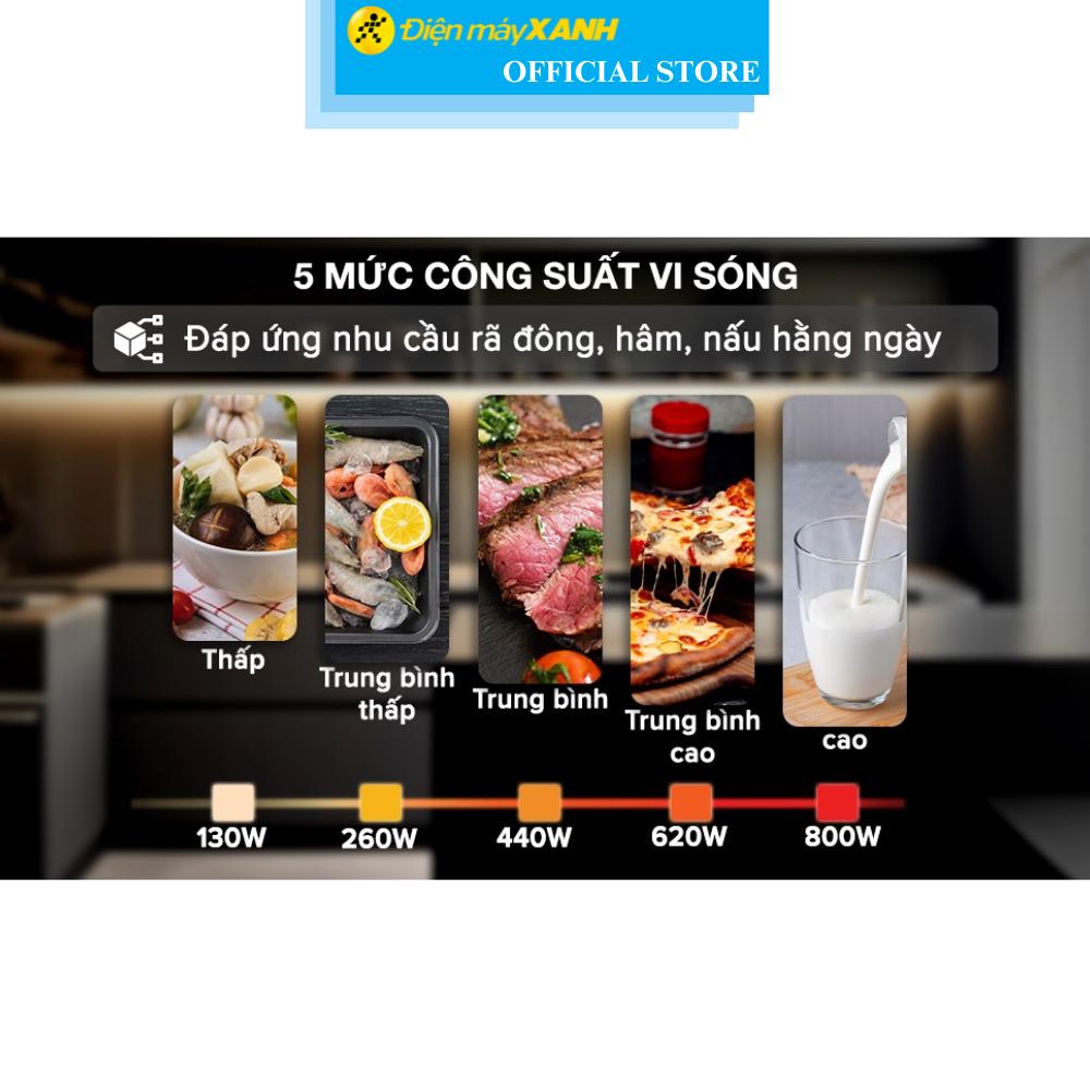 Lò vi sóng Sharp R-211TV-BK 21 lít - Hàng Chính Hãng