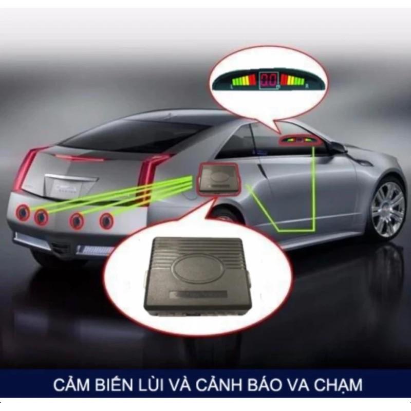 EuroQuality Bộ cảm biến lùi và cảnh báo va chạm xe hơi Parking sensor 4 mắt...Giá sock !!!