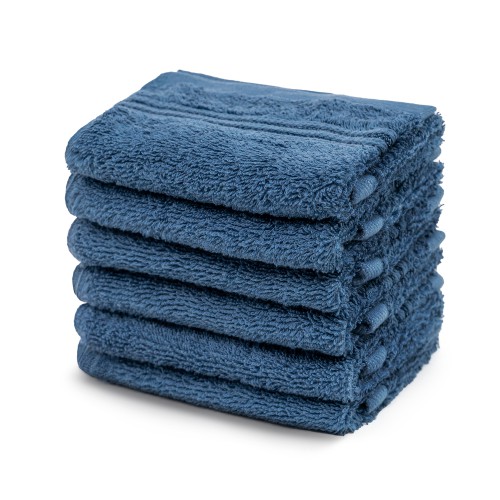 Khăn lau cotton đa năng (Bộ 6 chiếc) - Khăn tay cho phòng tắm, phòng tập thể dục, thẩm mỹ viện, Spa - Mềm, nhẹ