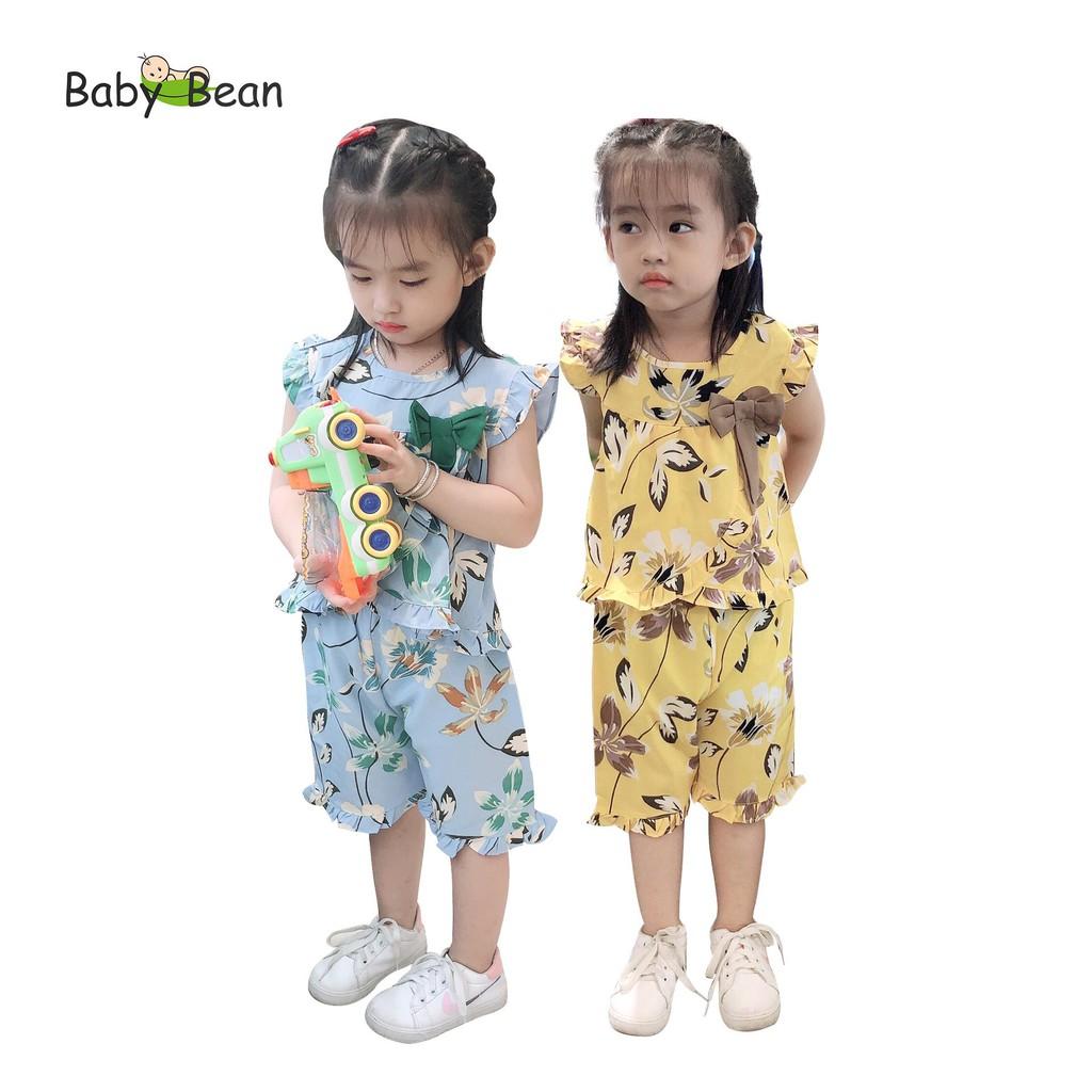 Đồ Bộ Lụa Thắt Nơ bé gái BabyBean