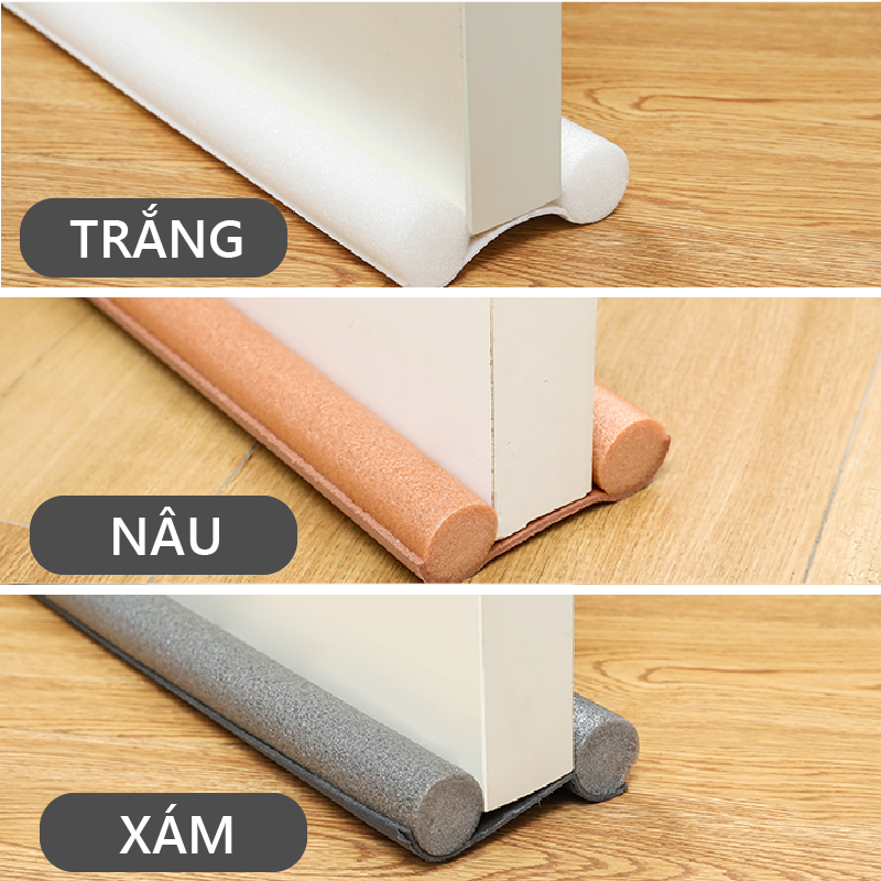 Nẹp xốp chắn khe cửa Ron chặn khe hở chống ồn, chống côn trùng, chống thoát hơi gió điều hòa