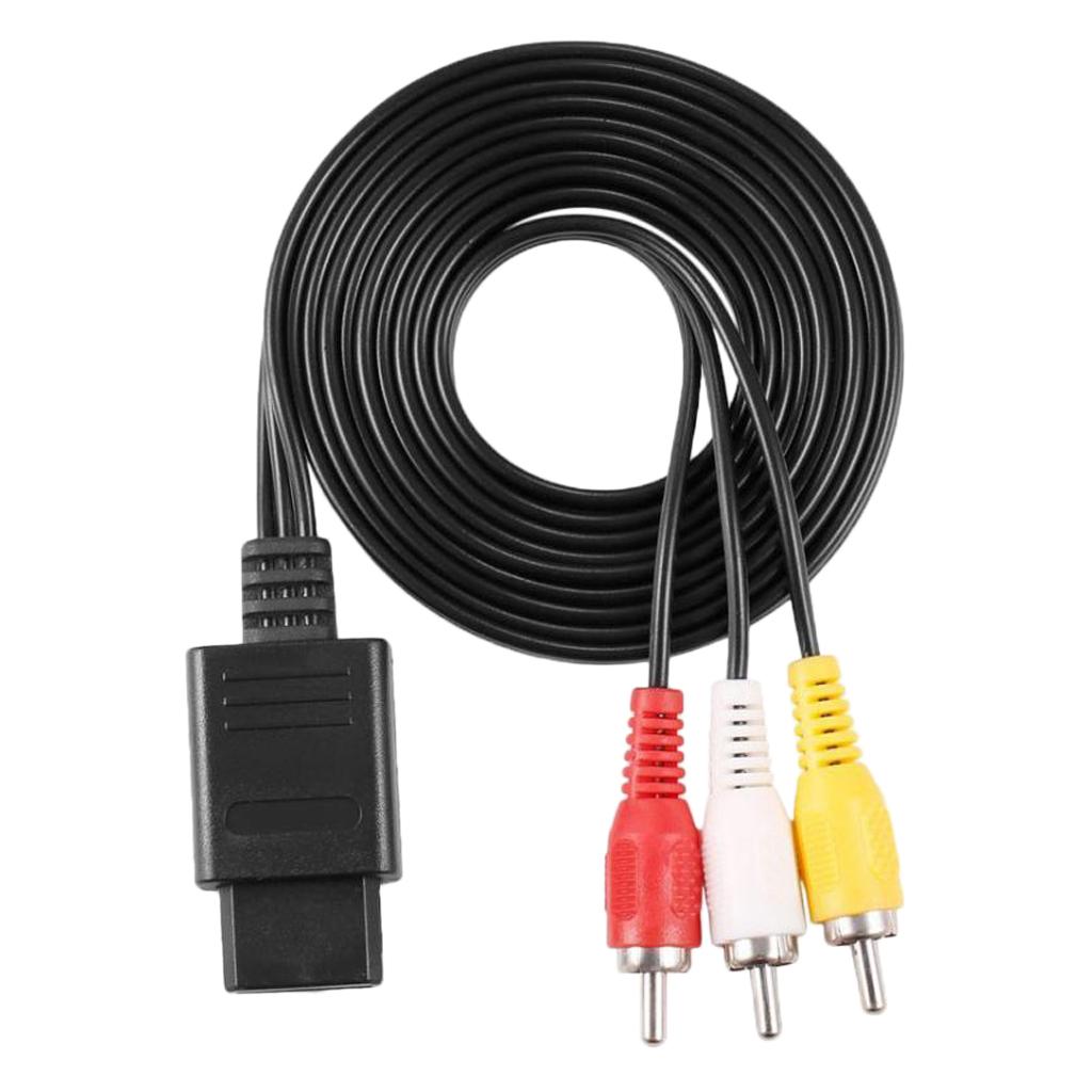 AV Audio Video Cable 1.8 M 6 Feet for 64 N64 Game Cube