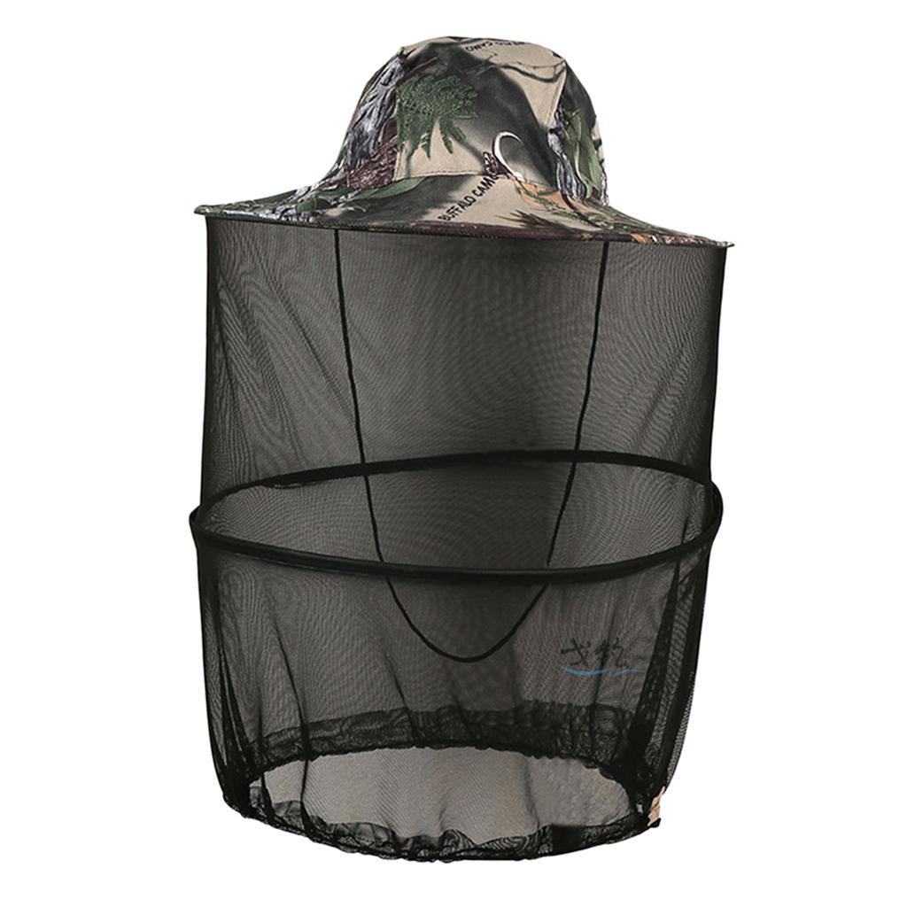 Mosquito Fly Net Head Protector Insect Bug Neck Face Protect Net Fishing Hat