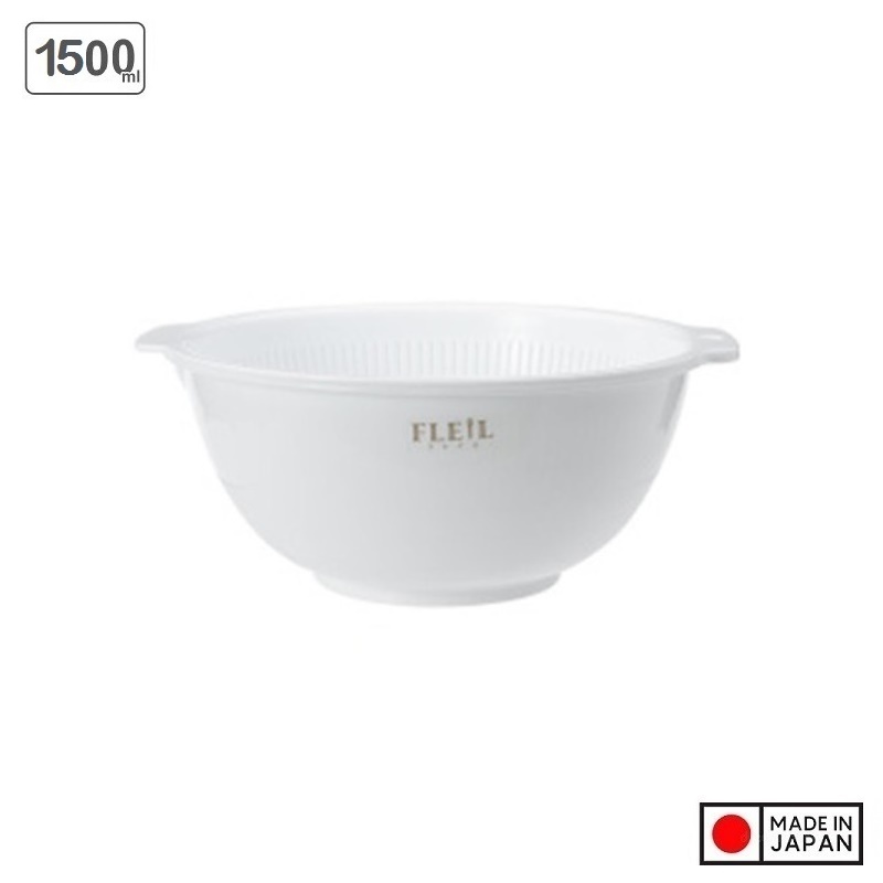 2 bộ chậu rửa và rổ nhựa 1,5L - Hàng nội địa Nhật