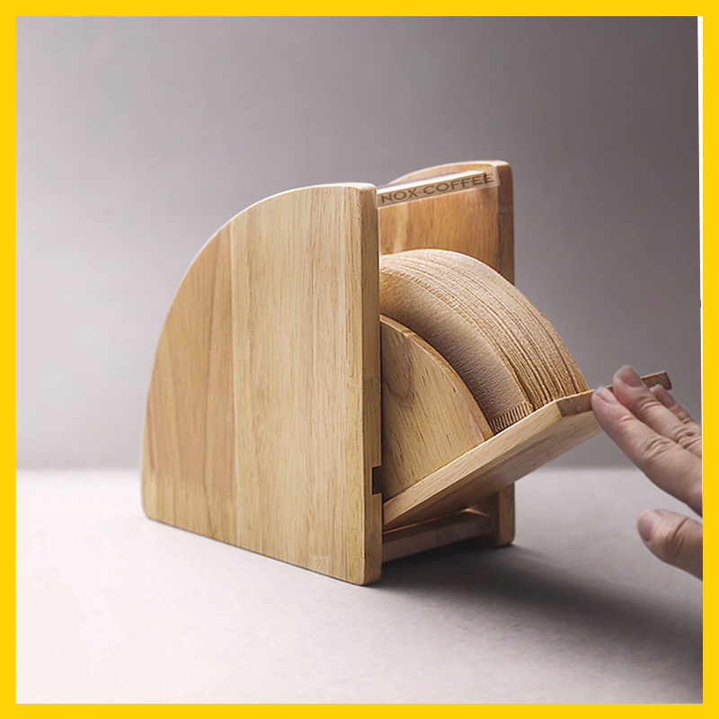Hộp đựng giấy lọc cà phê | Chất liêu gỗ, handmade