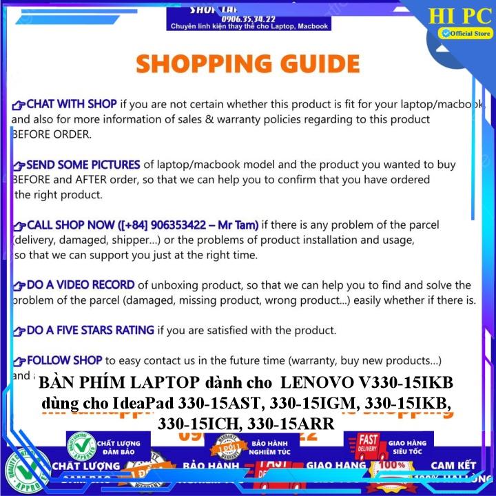 BÀN PHÍM LAPTOP dành cho LENOVO V330-15IKB dùng cho IdeaPad 330-15AST 330-15IGM 330-15IKB 330-15ICH 330-15ARR - Hàng Nhập Khẩu