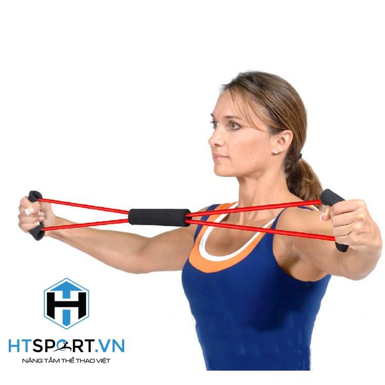 Dây Kéo tập gym, Dây Đàn Hồi Tập Thể Lực Tập Tay Đa Năng Vòng Số 8 dành cho nam nữ HTSPORT dụng cụ thể thao tập gym