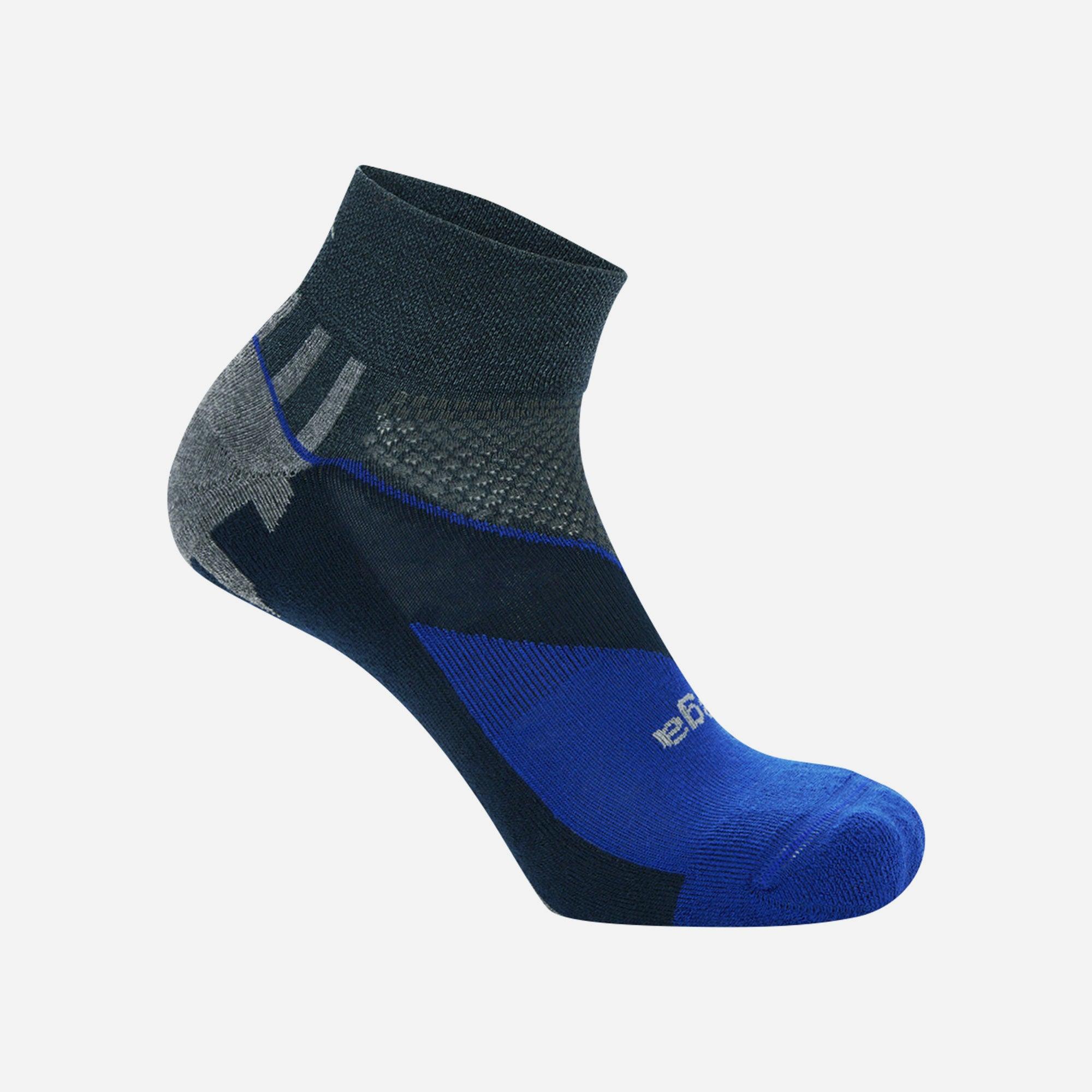 Vớ thể thao unisex Balega Quarter - Enduro V-Tech Charcoal / Cobalt - 215399