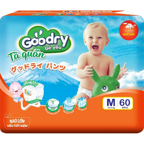 Tã Quần Goodry Jumbo M60 (6-10kg)