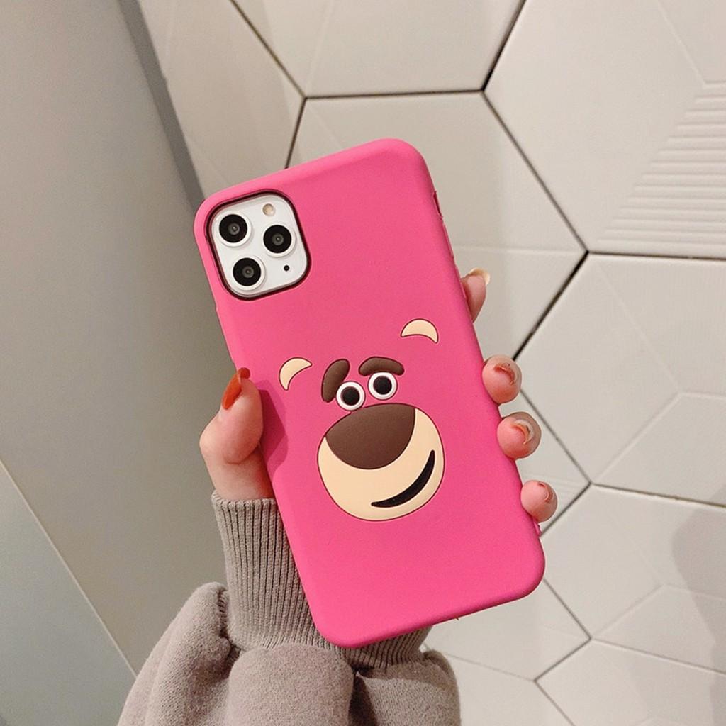 Ốp điện thoại hình Winnie The Pooh/gấu hồng cho IPHONE 6/6S PLUS 7P 8P X XS MAX XR 11 PRO MAX