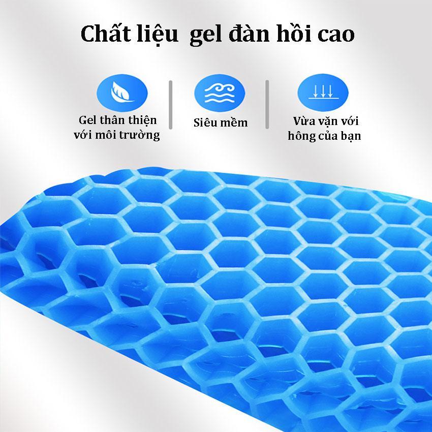 Đệm Lót Ghế, Đệm Gel Tổ Ong Thoáng Khí Lót Ghế Ngồi, Sang Trọng Tiện Lợi Phù Hợp Với Mọi Người