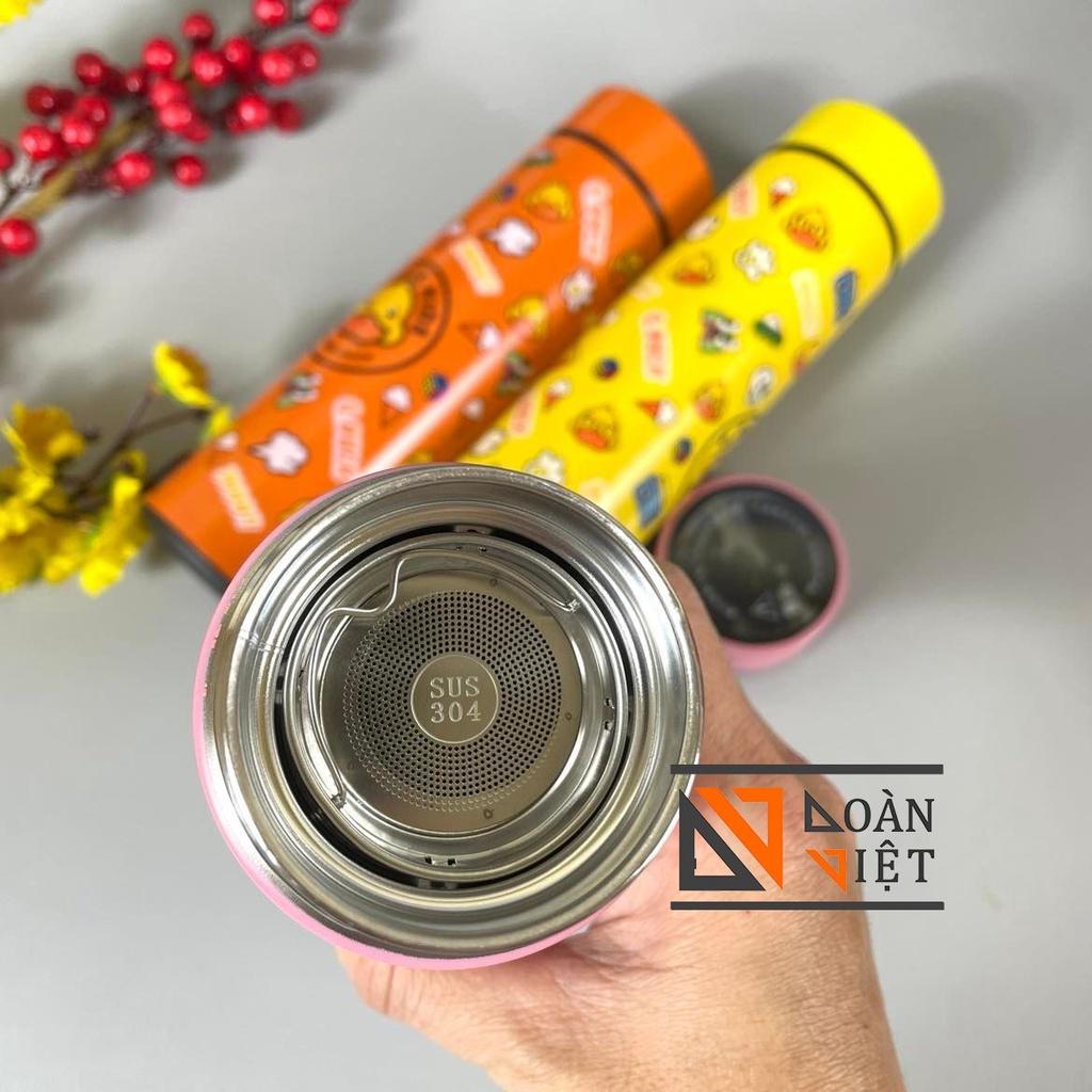 BÌNH GIỮ NHIỆT INOX SUS 304 500ml -GIỮ NHIỆT LÂU , RUỘT INOX 304, vỏ nhựa PP.