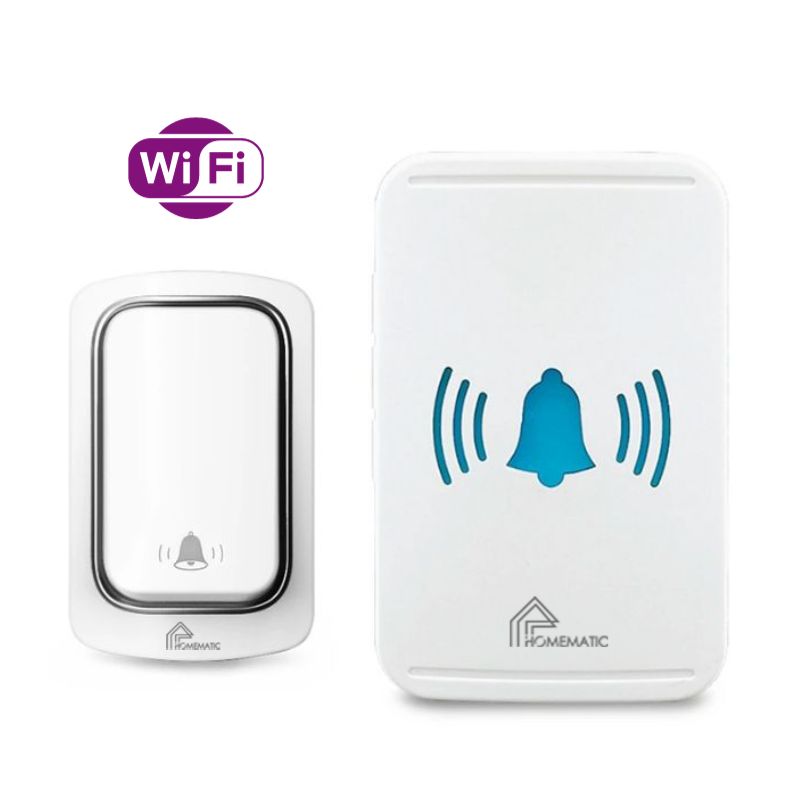 Chuông Cửa Thông Minh Wifi Không Dùng Pin Homematic ML001 - 1 nút  1 loa