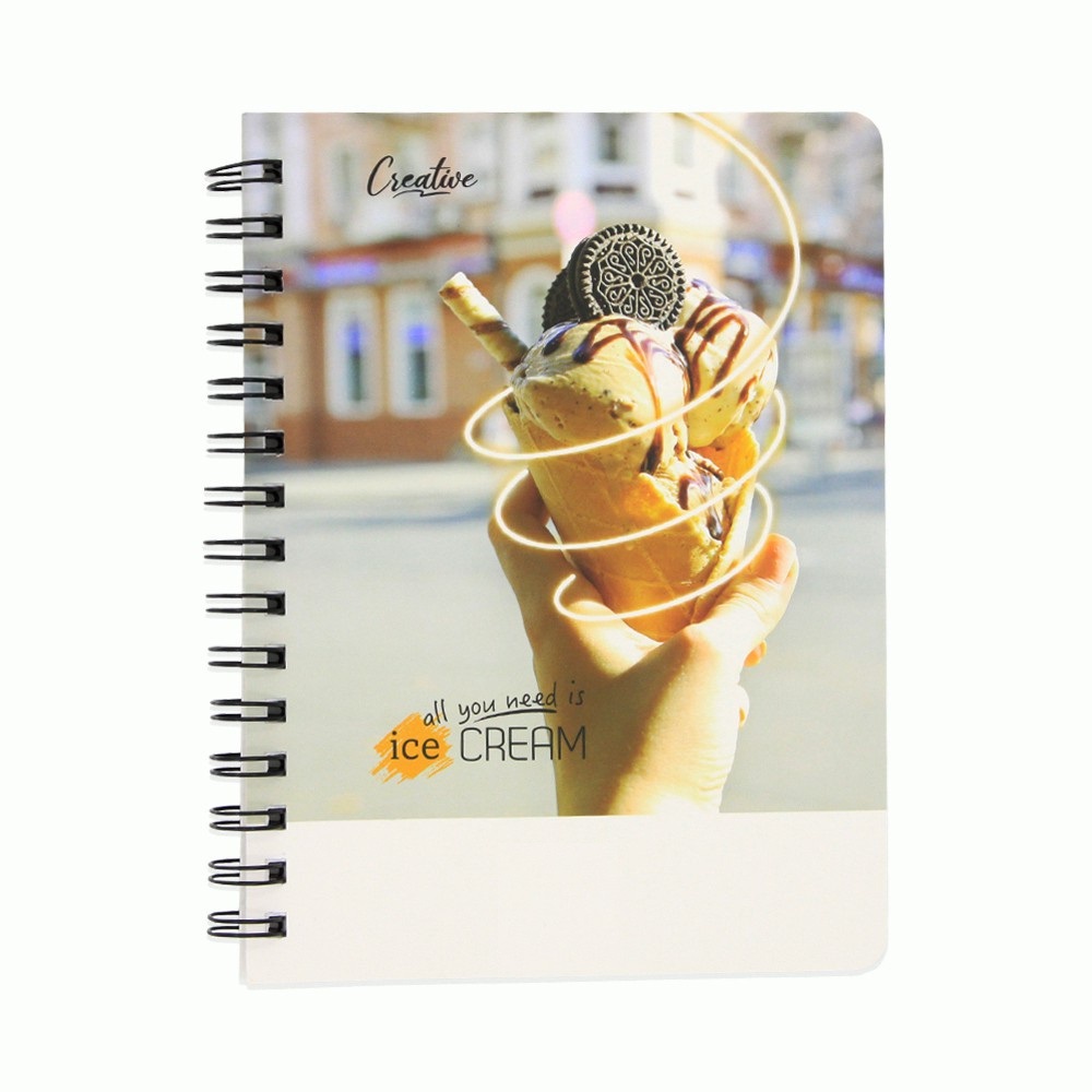 Sổ Lò Xo HH 160 Trang A5 Creative - Sổ Lò Xo 4120 Có gáy lò xo thuận tiện, màu sắc trẻ trung thích hợp cho các bạn học sinh, sinh viên và văn phòng