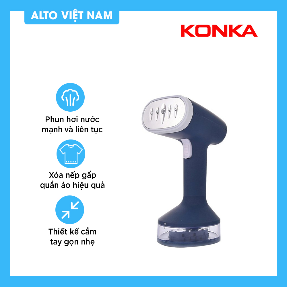 Máy là hơi nước cầm tay bàn ủi quần áo bằng hơi nước MIDEA YBJ10G1 làm nóng nhanh ủi được nhiều chất vải Hàng chính hãng